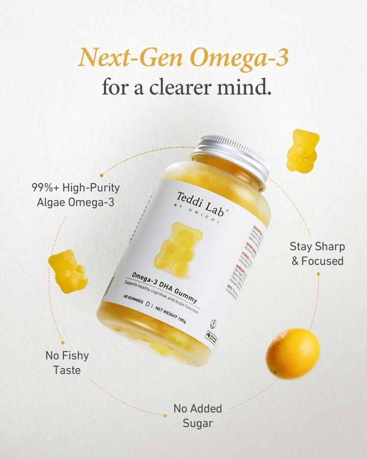 Teddi Lab Omega-3 Gummy Ad