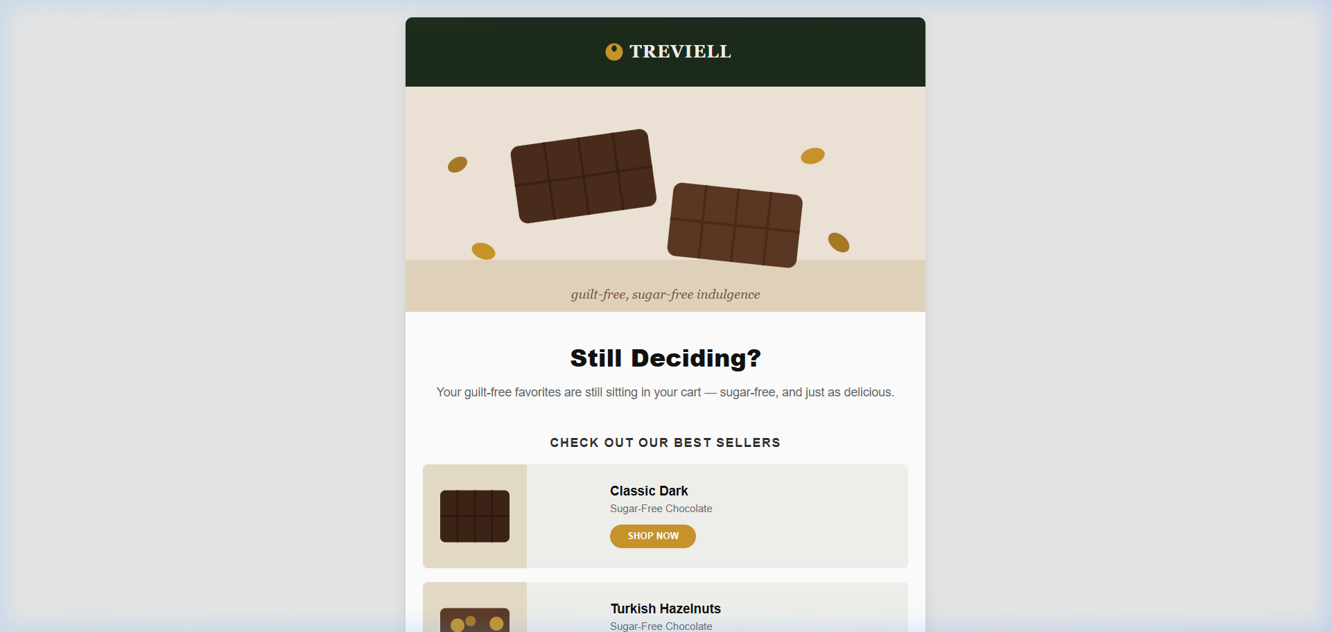 Trevielle Site Abandonment Email Preview
